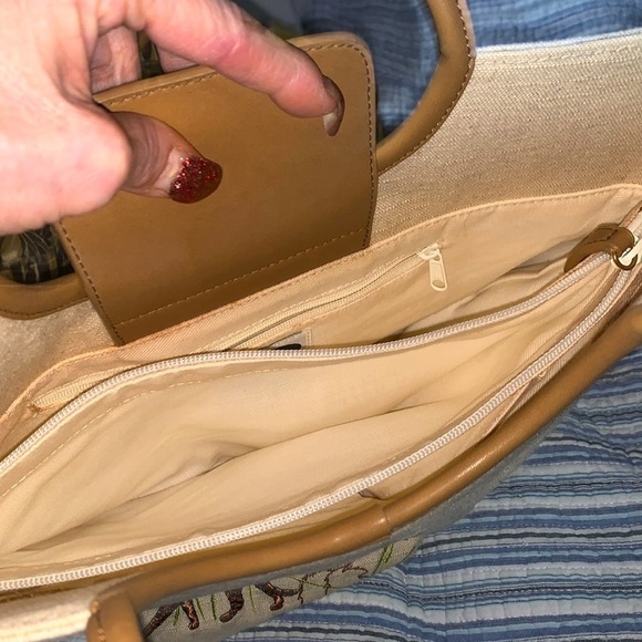 Beautiful linen tote bag MARLO - Picture 3 of 9